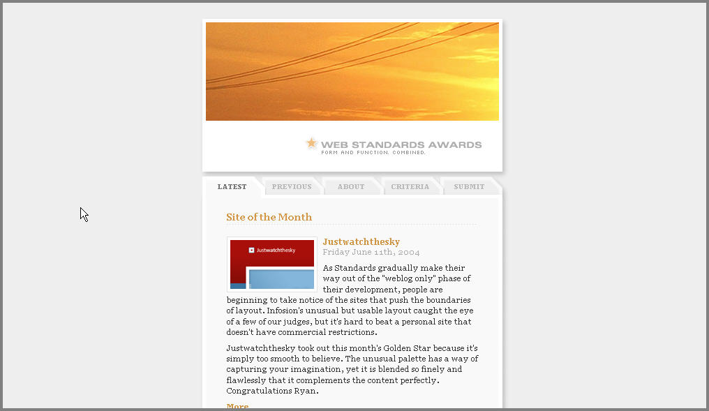 Web Standards Awards