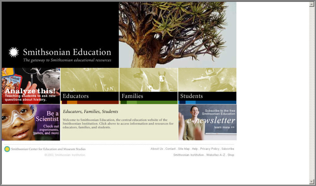 http://www.smithsonianeducation.org/