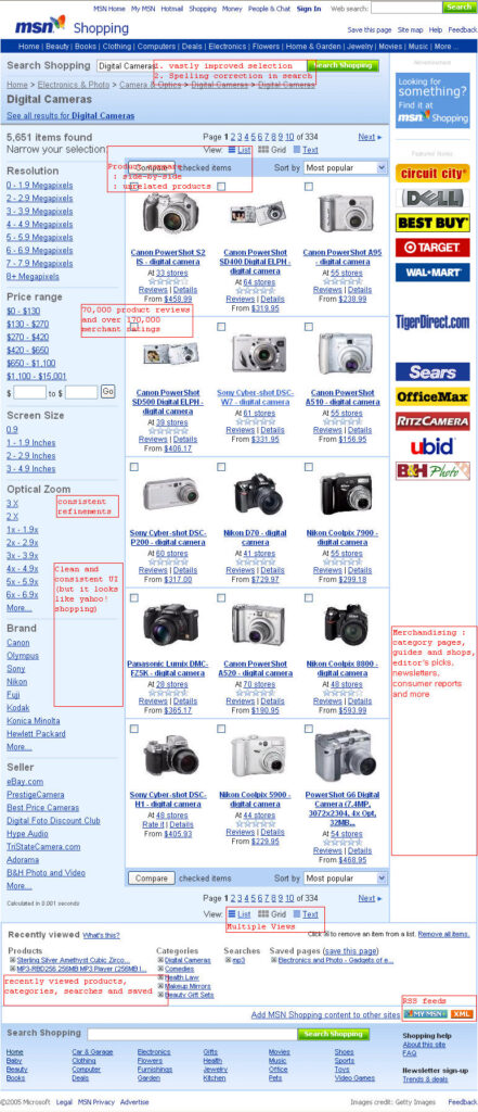MSN Shopping Updates Storefront