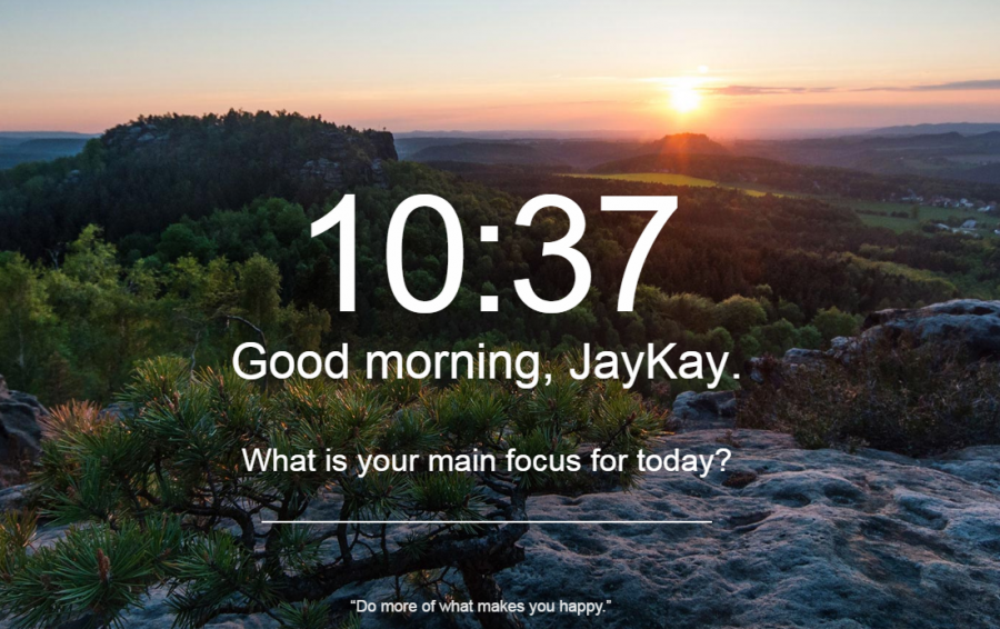 what is your main focus for today?