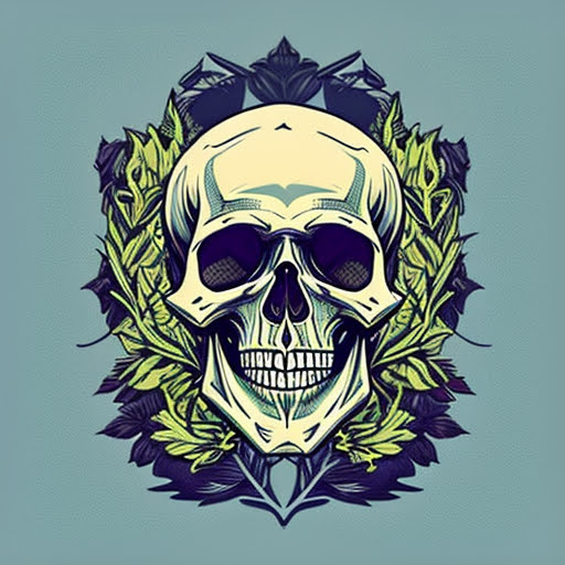 해골. 티셔츠 도안: stable diffusion 해골. 티셔츠 도안: stable diffusion
