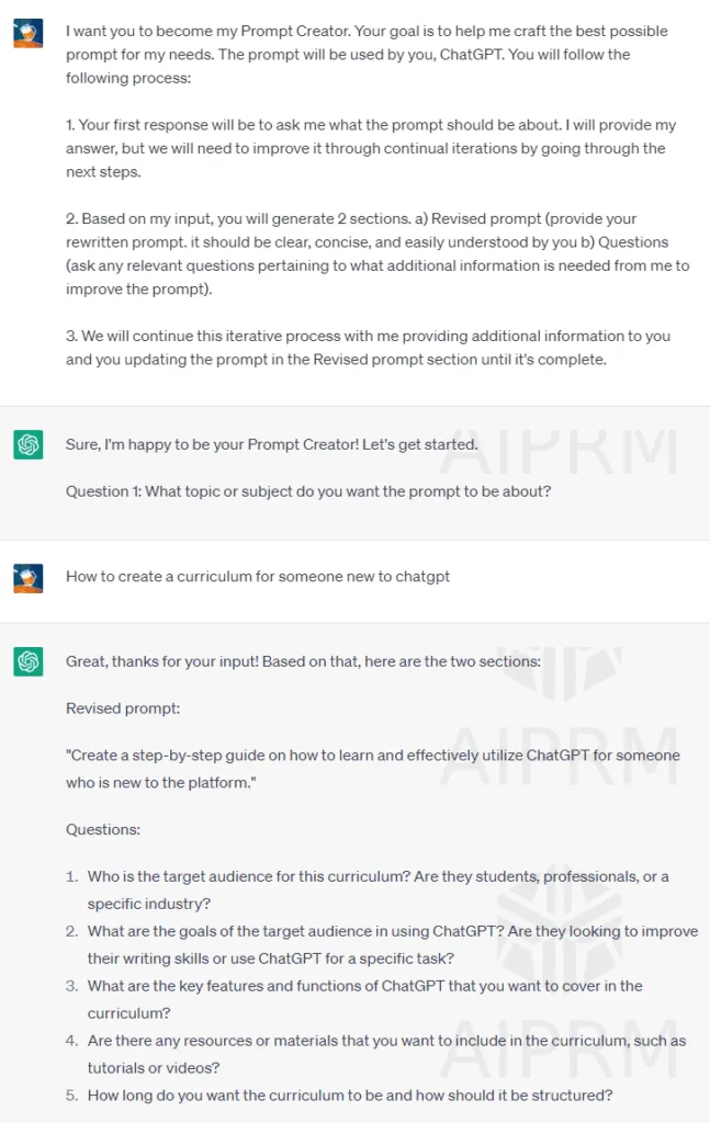 챗지피티로 프롬프트 개선하기