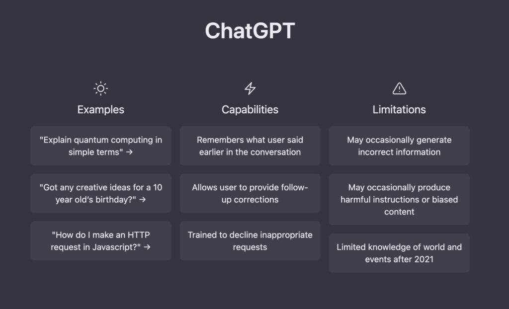 chatGPT 소개: 기본 사항