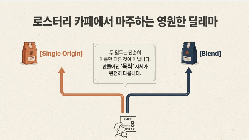 싱글오리진 vs 블렌드 — 언제 어떤 걸 사야 하는가 #원두 #싱글오리진