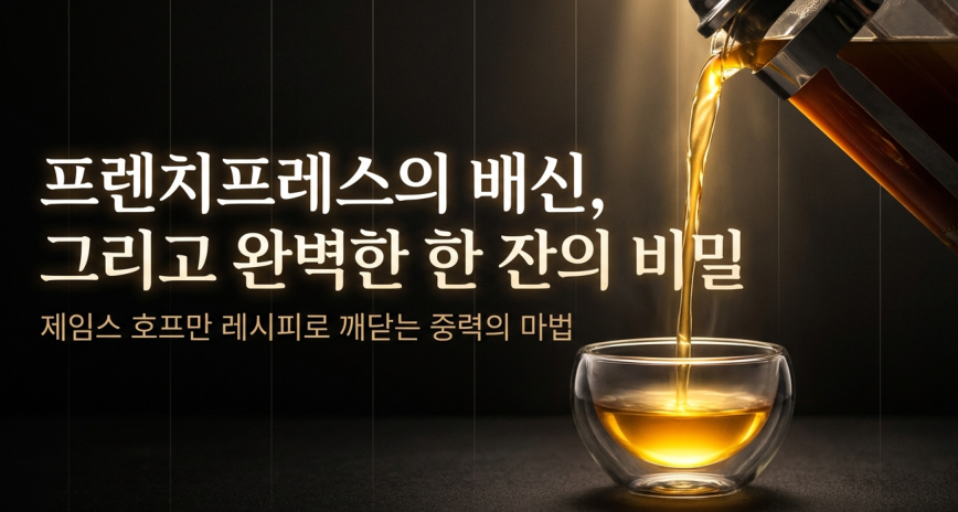 프렌치프레스 제대로 쓰기 — 제임스 호프만 레시피 #프렌치프레스 #필터커피
