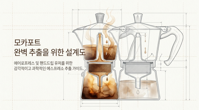 모카포트 입문 가이드 — 불 세기와 추출 타이밍 #모카포트 #에스프레소