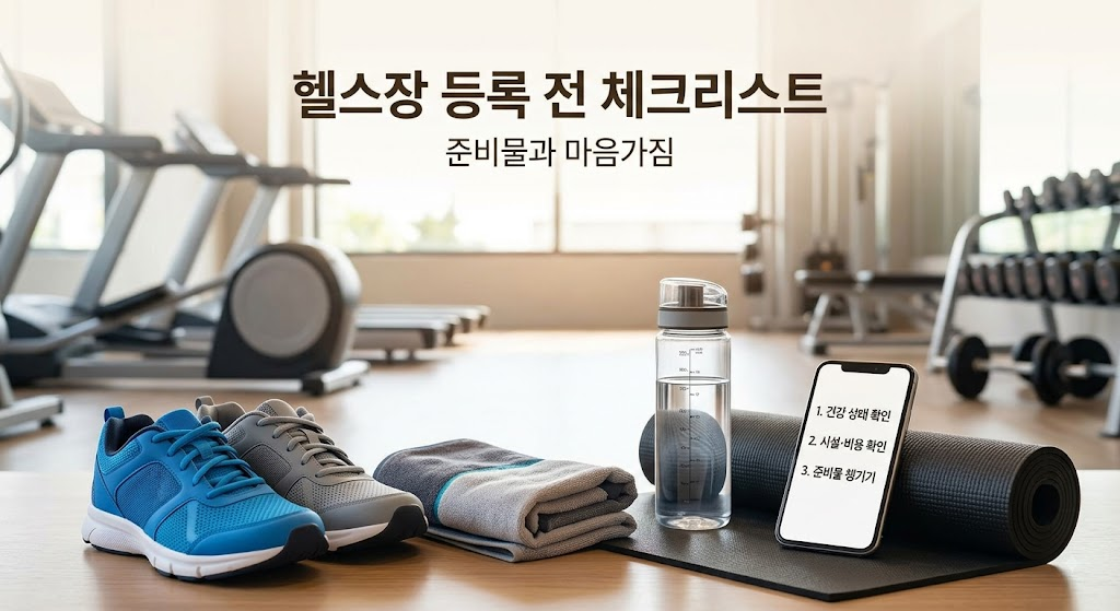 헬스장 등록 전 꼭 알아야 할 준비물·체크리스트