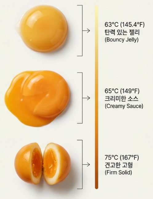 수비드 달걀 — 63도의 마법, 온센 타마고부터 수란까지