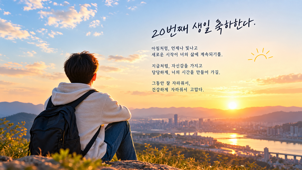 20번째 생일 축하한다.
